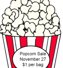 Popcorn Sales September 11 - $1 per bag