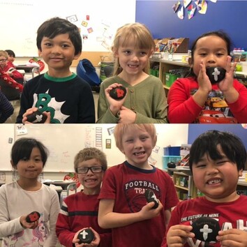 Student in a Kindergarten class