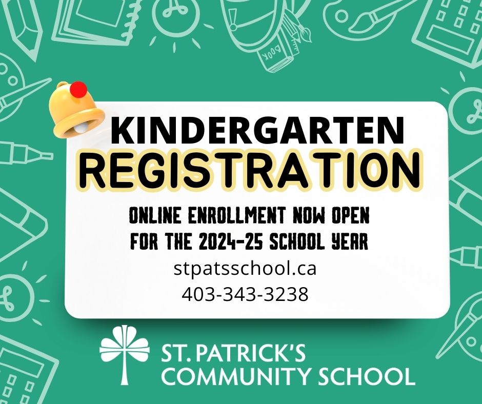 Kindergarten Registration is now Open for the 20242025 School Year! St. Patrick